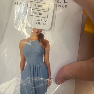 Blush bridesmaid dress